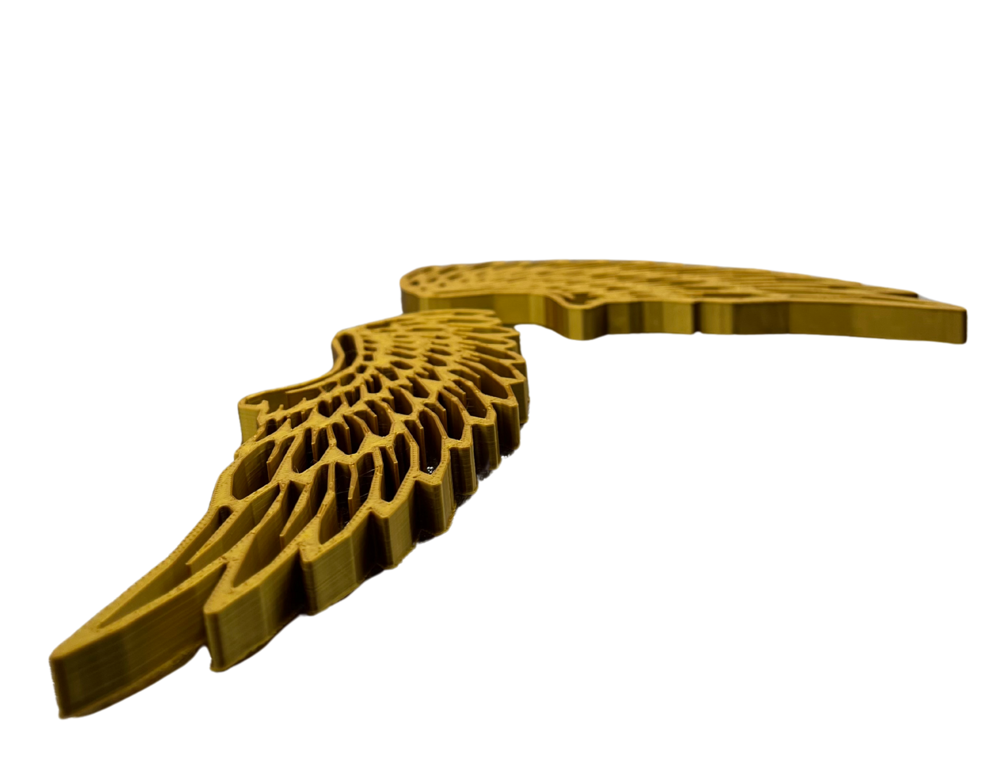 Topper boczny na Pierwszą Komunię Świętą Chrzest Święty Dekoracja tortu • Złoty, elegancki skrzydla 3 - zdjęcie 3